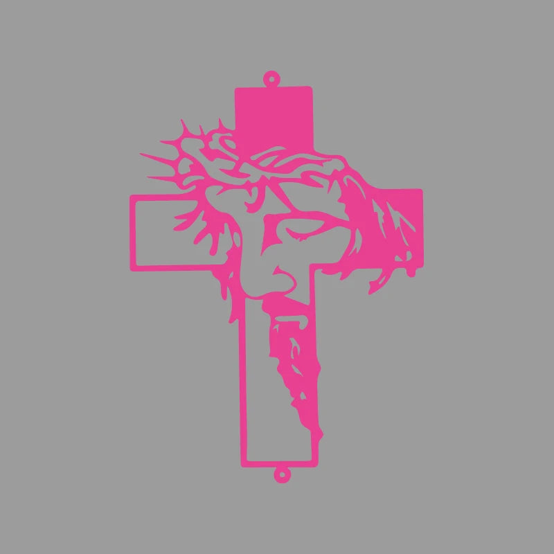 Jesus Cross Vinyl Decal Car Sticker