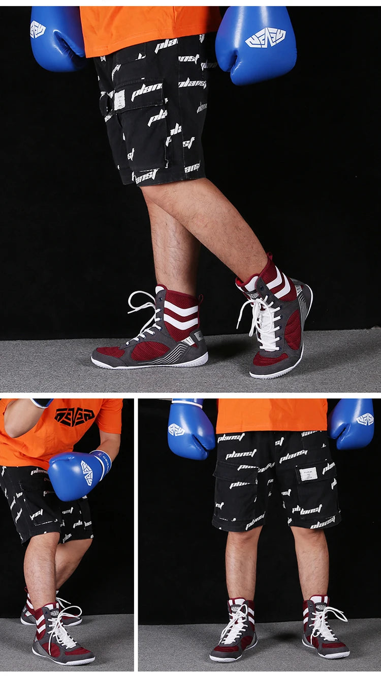 Breathable Professional Boxing/Wrestling Shoes #2