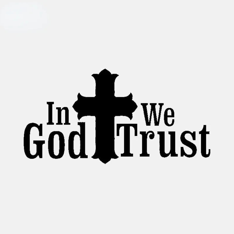 "In God We Trust" Vinyl Decal Car Sticker