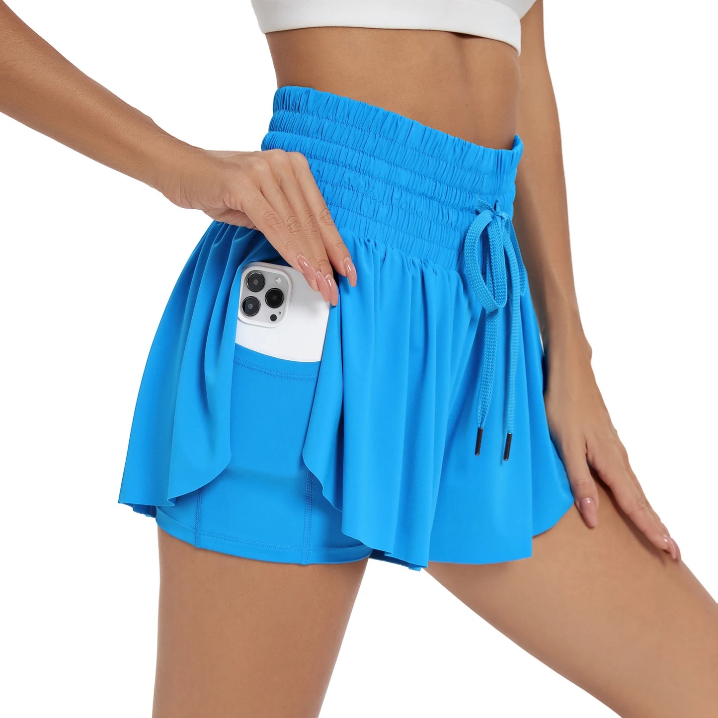 High-Waisted Flowy Athletic Skort