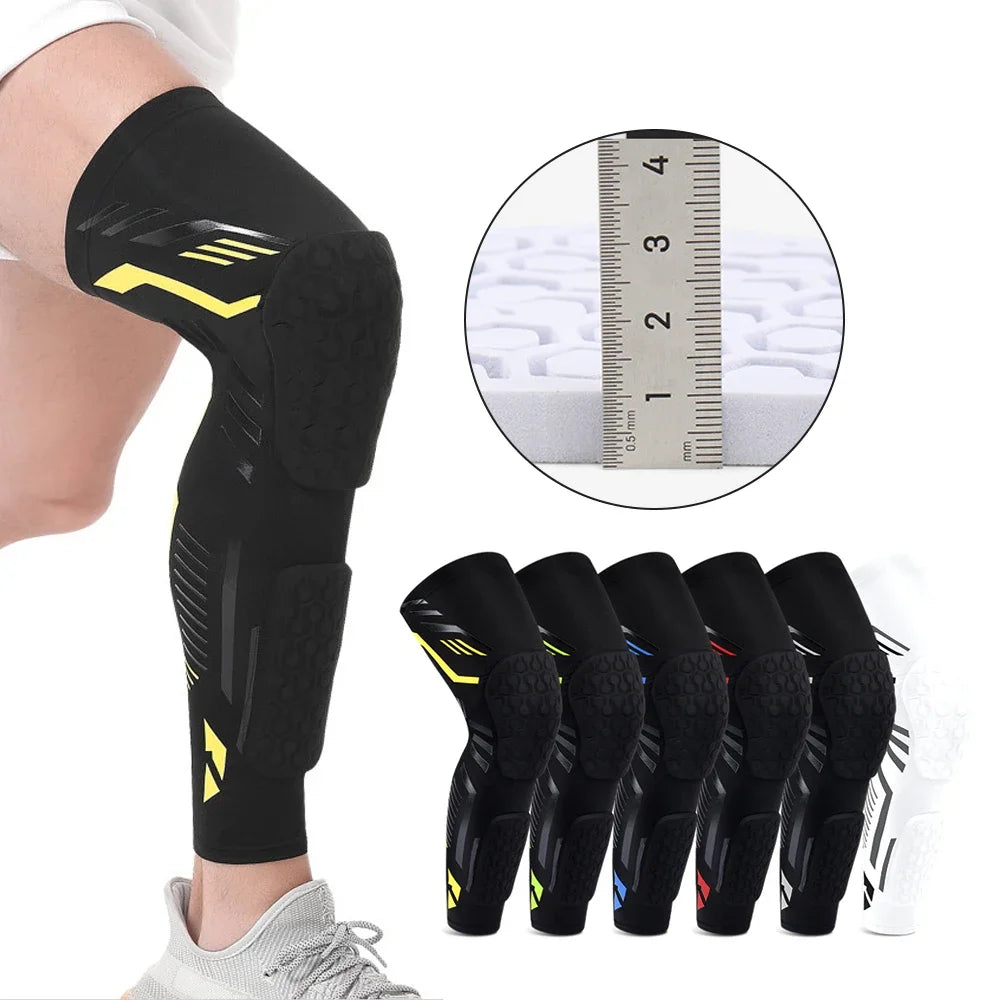 Long Leg Compression Sleeve + Anti-Collision Knee & Calf Pads
