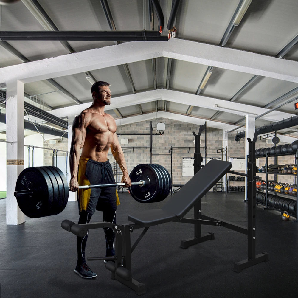 Olympic Bench Press Set w/Squat Rack