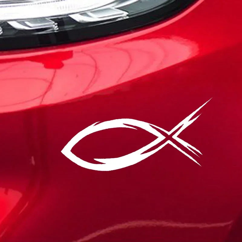 Jesus Fish Vinyl Decal Car Sticker