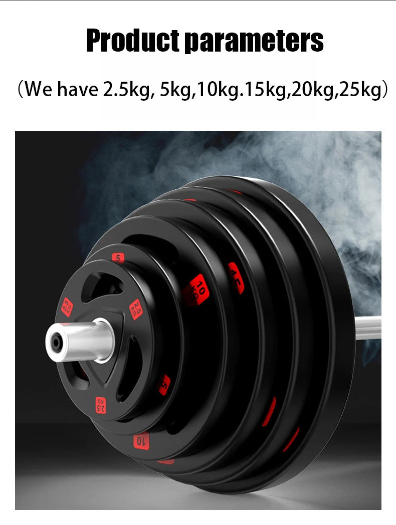 Rubber Coated Barbell Plates (2.5-25kg)