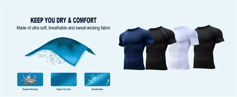 Cross-Print Compression Tee