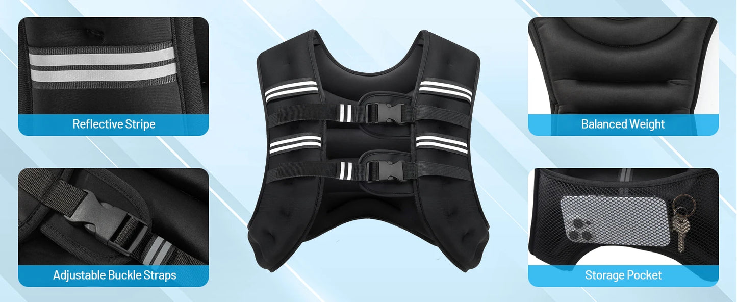 Weighted Vest w/Reflective Stripe