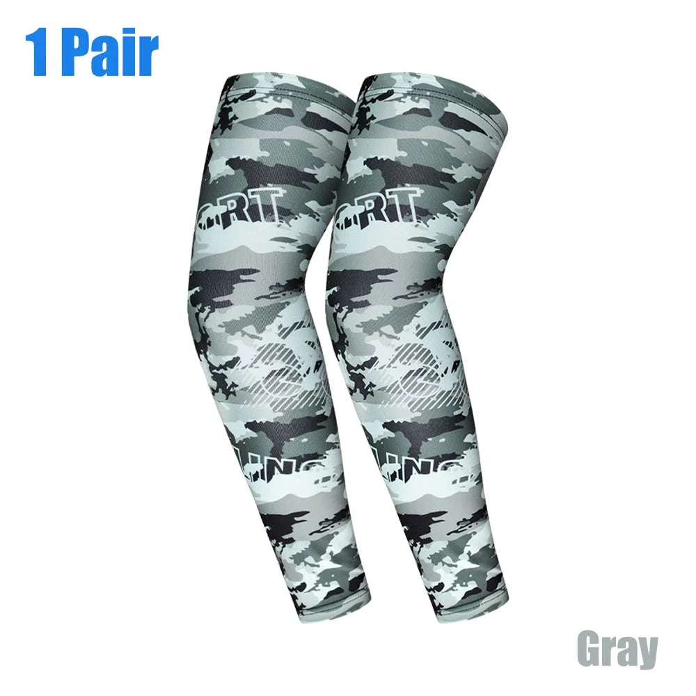 Unisex Camo-Print Arm Sleeves (1 Pair)