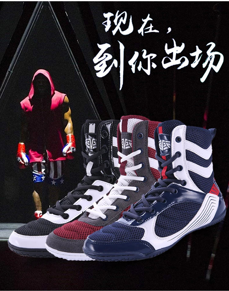 Breathable Professional Boxing/Wrestling Shoes #2