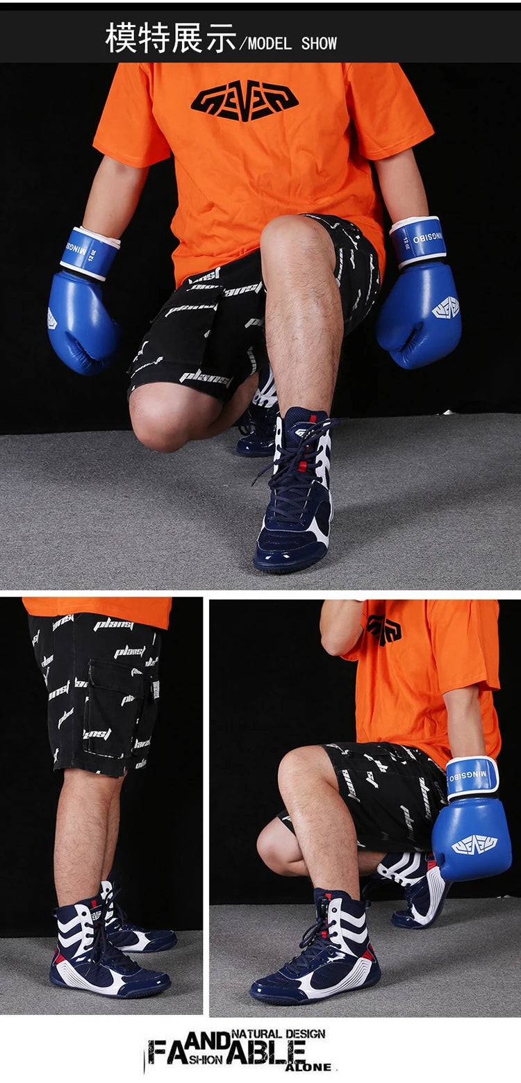 Breathable Professional Boxing/Wrestling Shoes #2