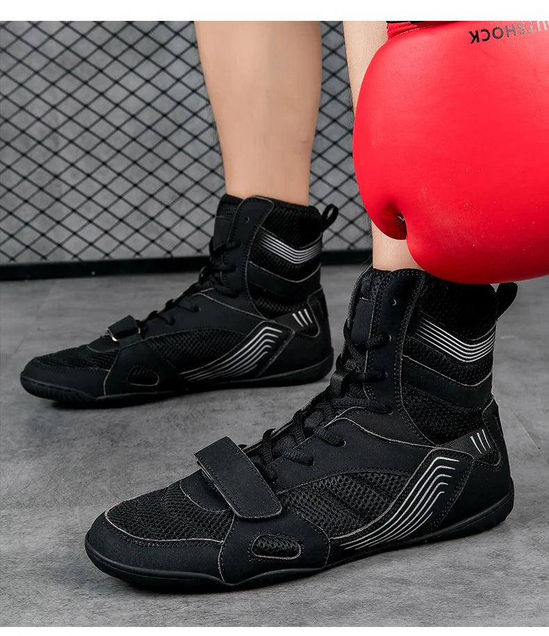 Breathable Professional Boxing/Wrestling Shoes #5
