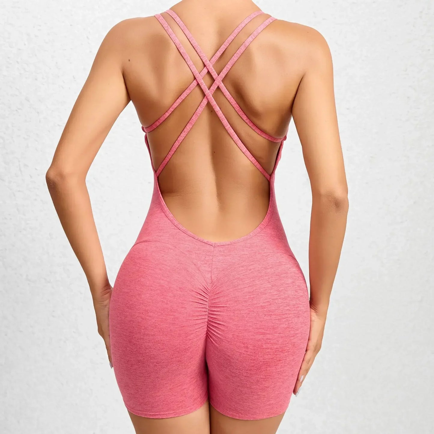 Seamless Hip-Lifting Fitness Jumpsuit