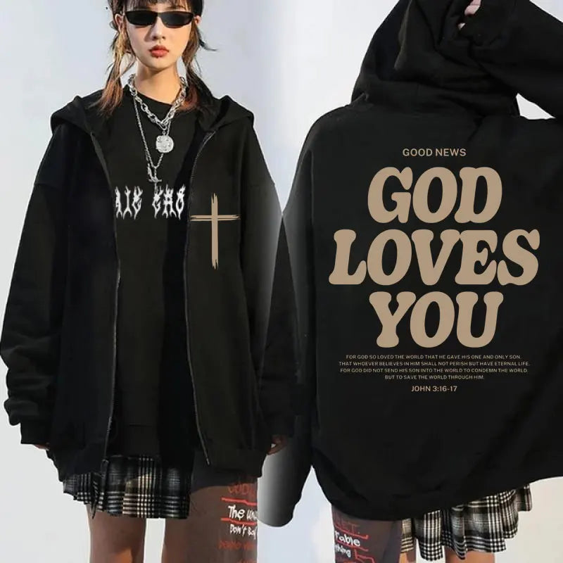 Assorted Faith-Based Zip-Up Hoodies (Christian Apparel)