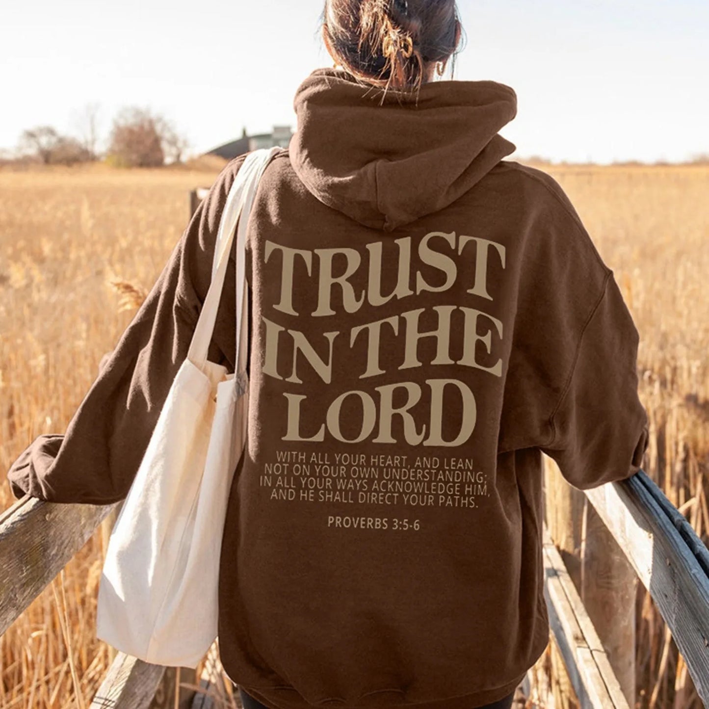 'Trust In The Lord' Pullover Hoodie (Christian Apparel)