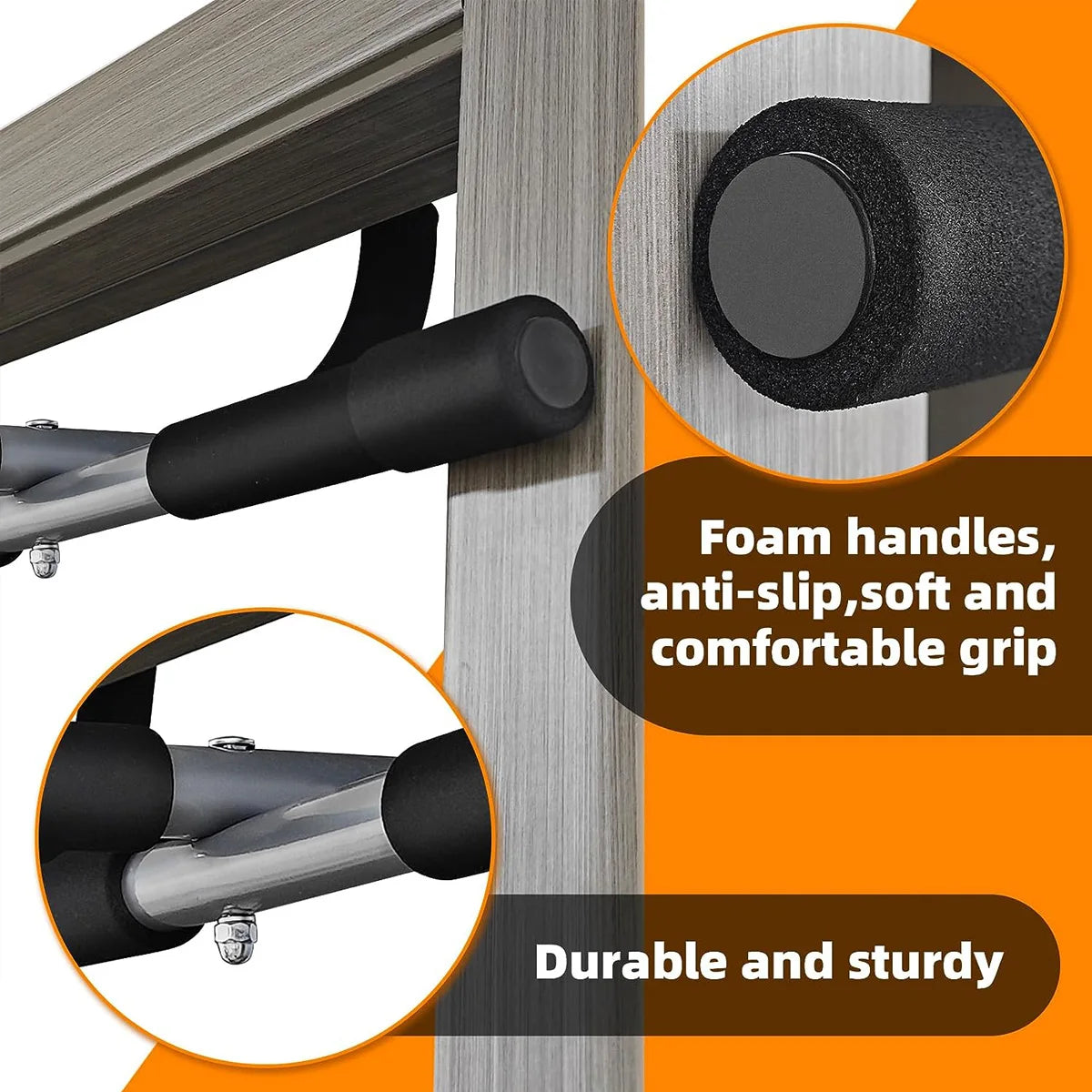 Portable Wall-Mounted Pull-Up Bar