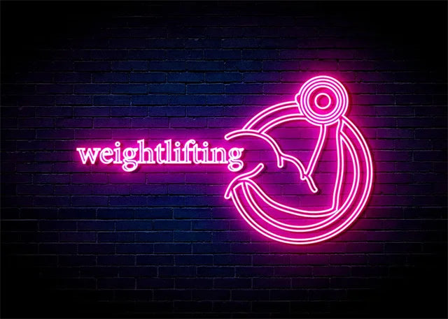 Neon Fitness Wall Posters