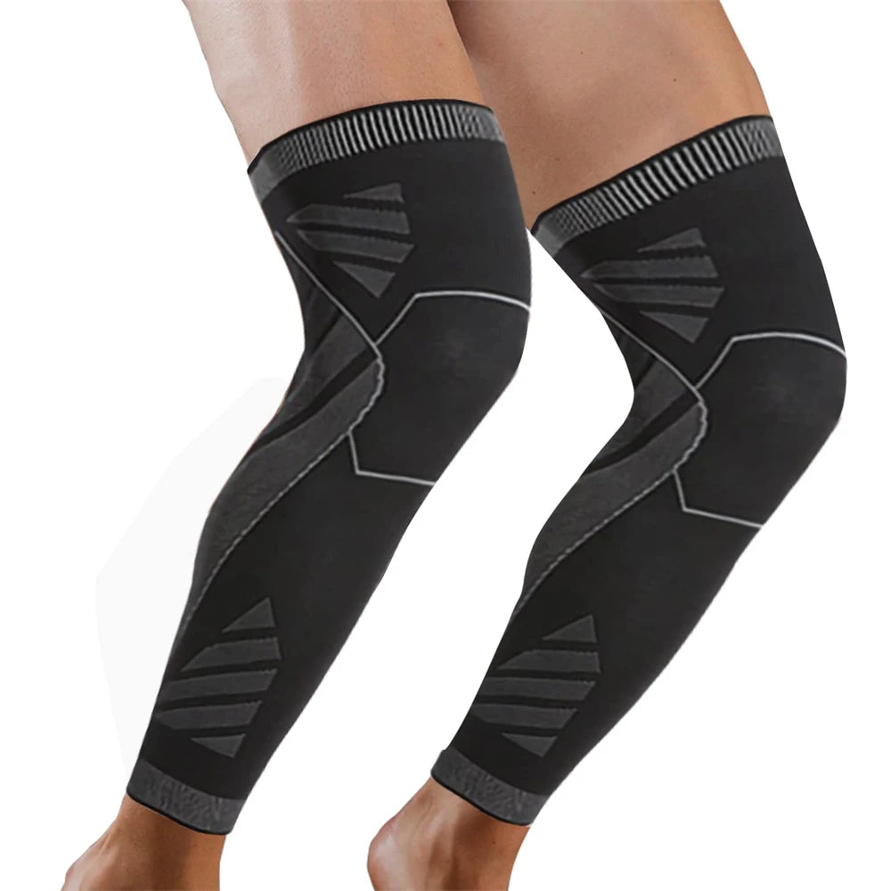 Long Leg Knee Brace Compression Sleeves