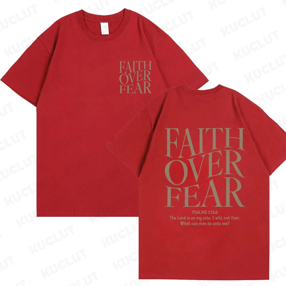 'Faith Over Fear' Graphic Tees (Christian Apparel)