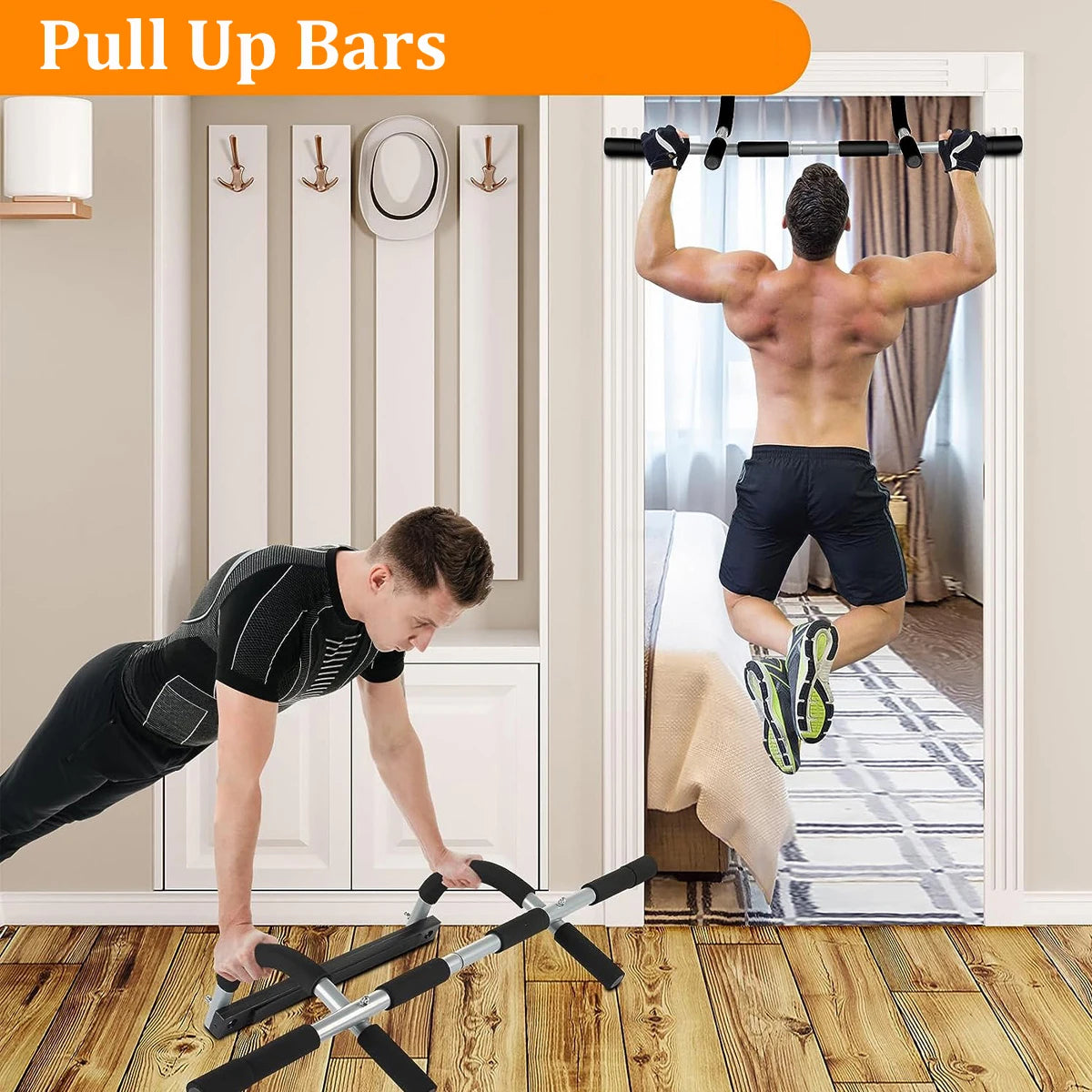 Portable Wall-Mounted Pull-Up Bar