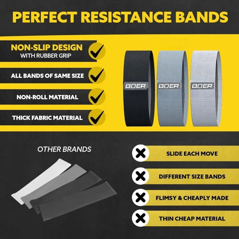 Fitness Resistance Bands Set (3pcs)