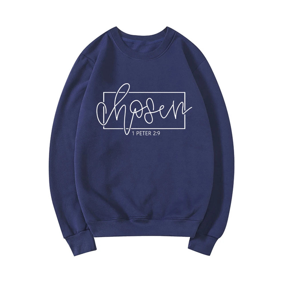 'Chosen' 1 Peter 2:9 Sweatshirt (Christian Apparel)