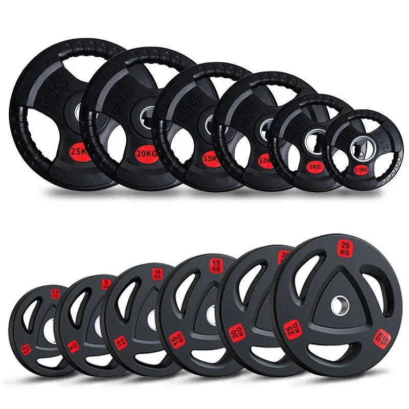 Rubber Coated Barbell Plates (2.5-25kg)
