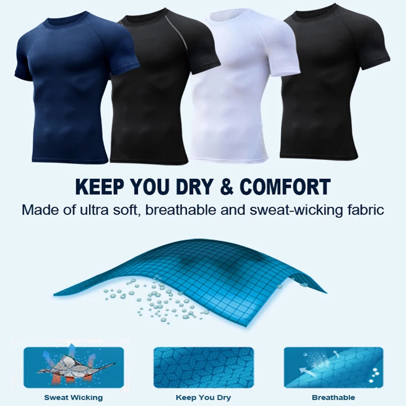Cross-Print Compression Tee
