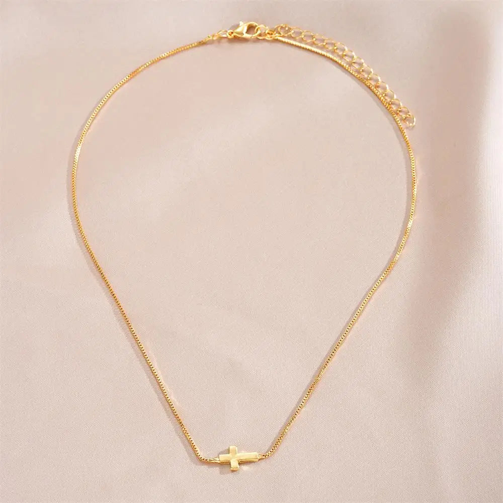 Mini Cross Pendant Necklace