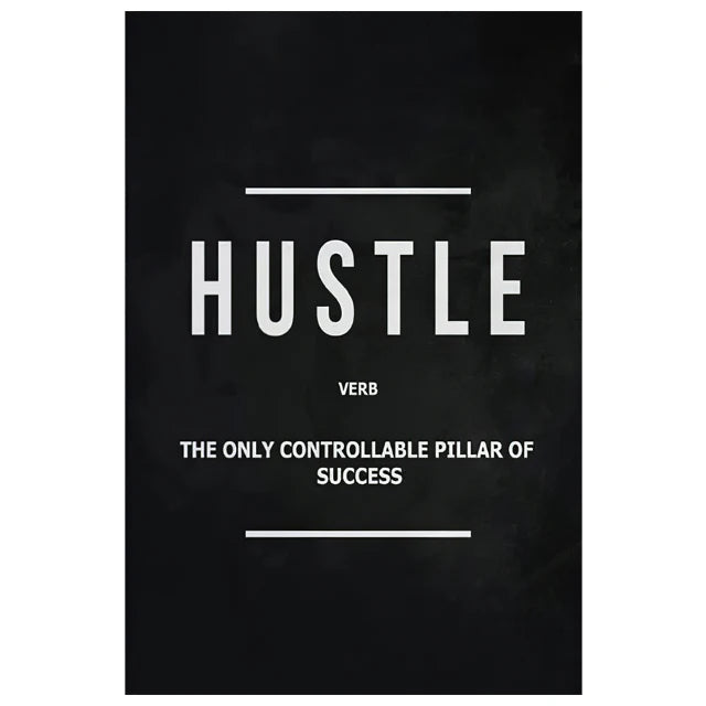 "Grind Hustle Execution" Motivational Quotes Wall Posters