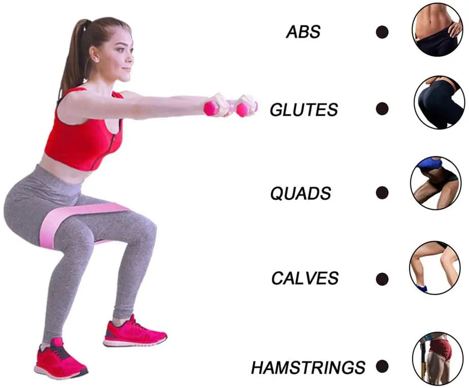 Elastic Fitness Resistance Bands (3PCs)