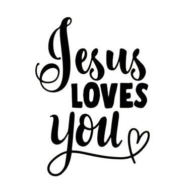 "Jesus Loves You" Vinyl Decal Car Sticker