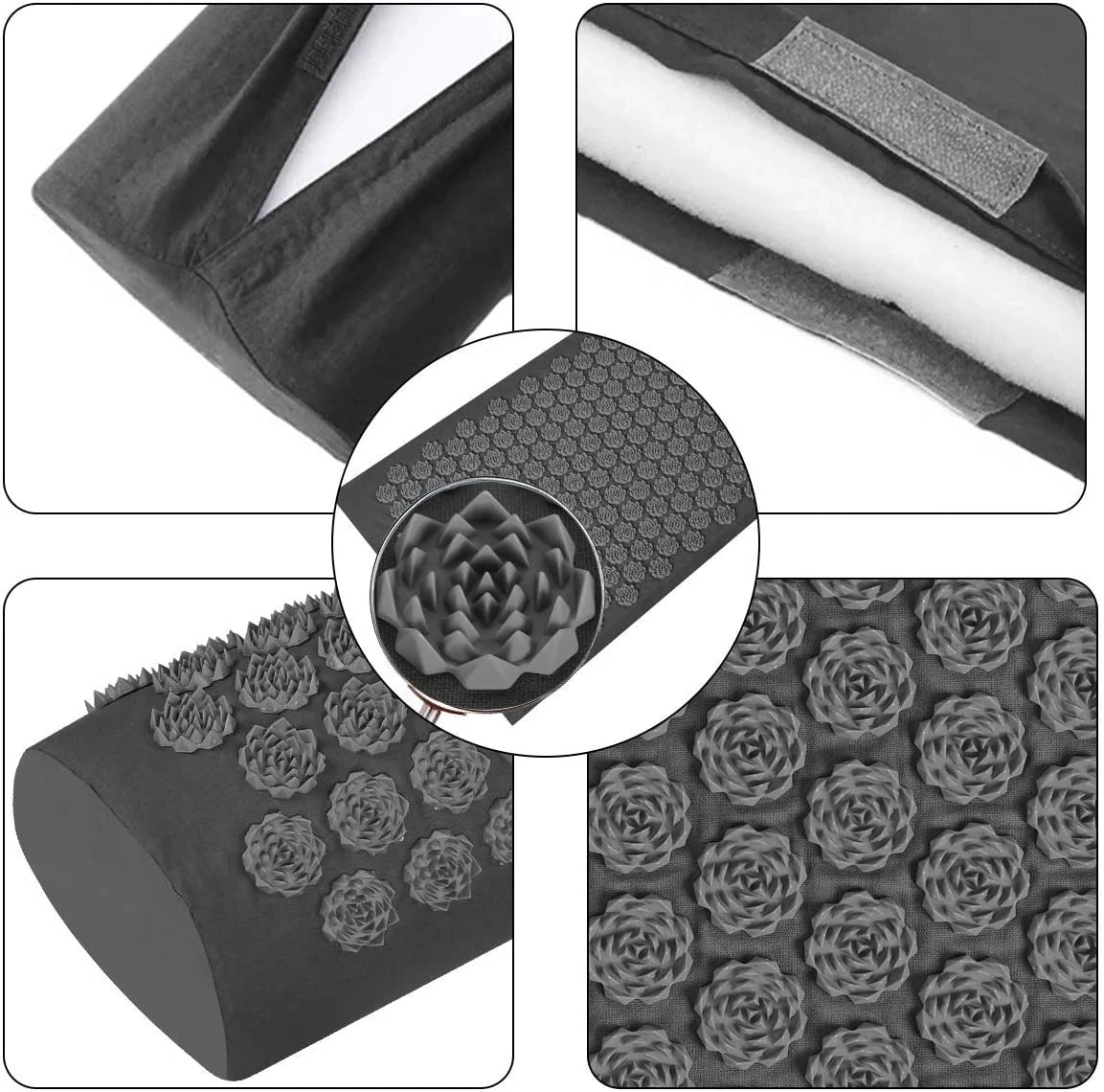 Yoga Acupressure Massage Mat Set