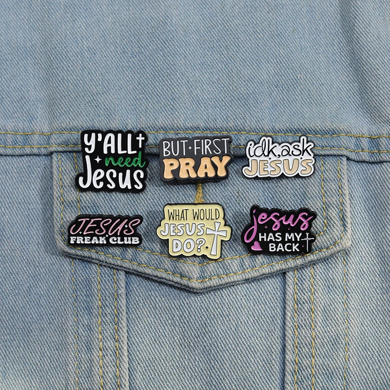 Cute CHRISTIAN Cartoon Enamel Pins