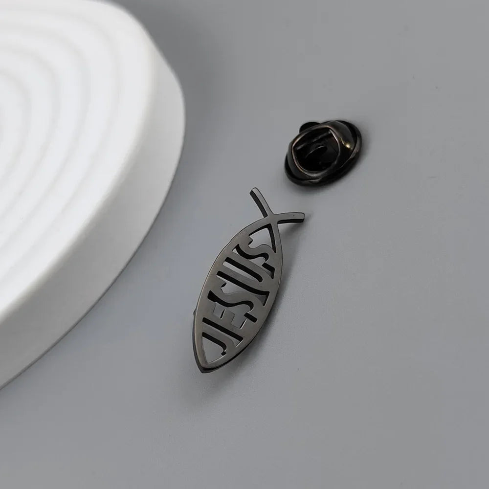 Stylish "Jesus Fish" Brooch