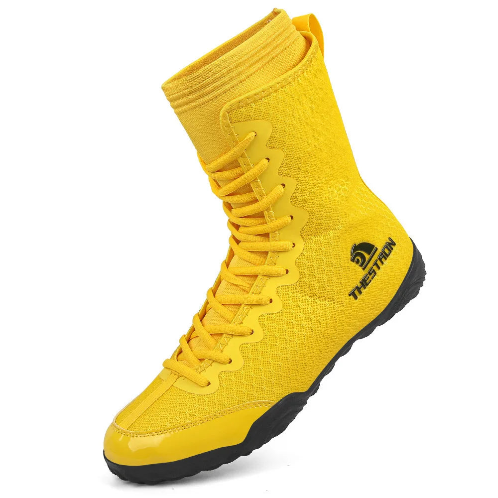 Breathable Professional Boxing/Wrestling Shoes #4