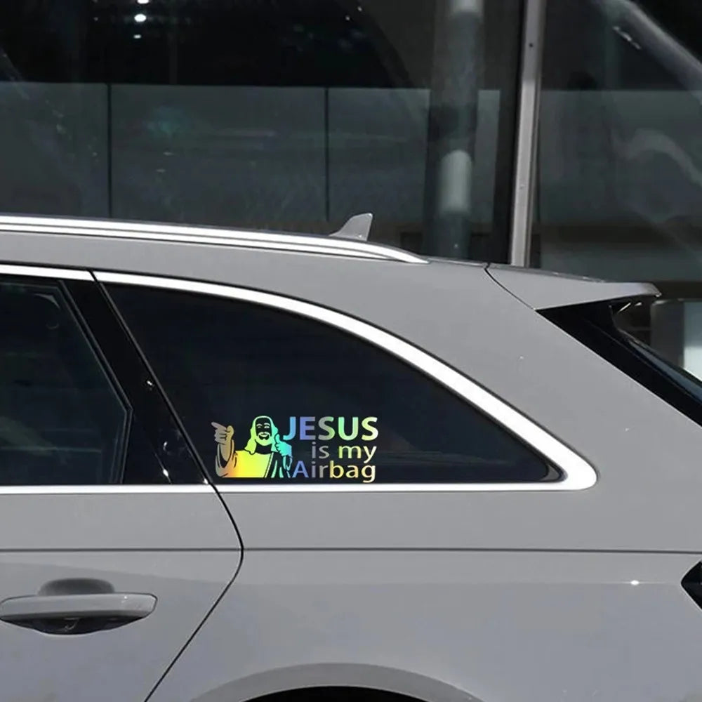 "Jesus is my Airbag" Vinyl Decal Car Sticker