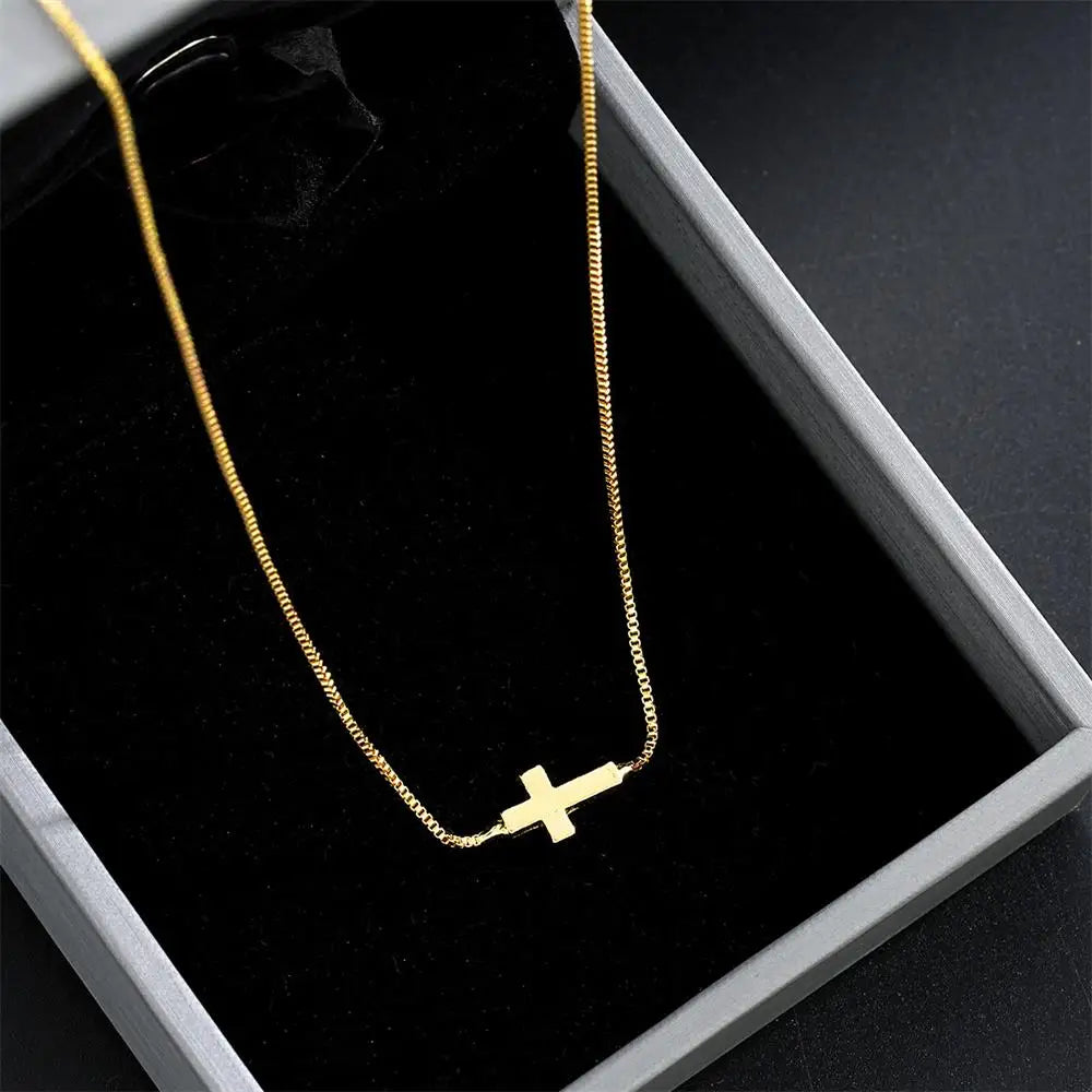 Mini Cross Pendant Necklace