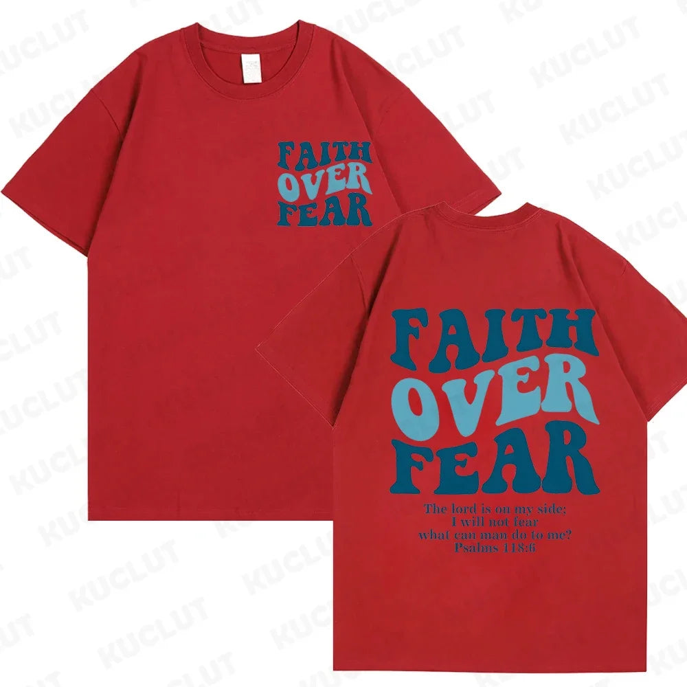 'Faith Over Fear' Graphic Tees (Christian Apparel)