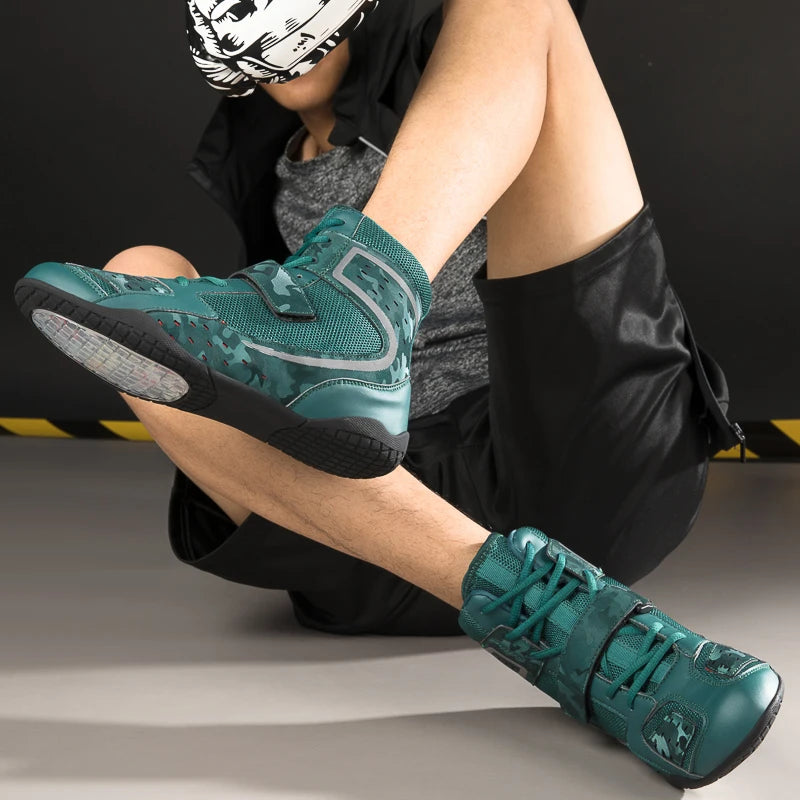 "Camo Print" Professional Boxing/Wrestling Shoes