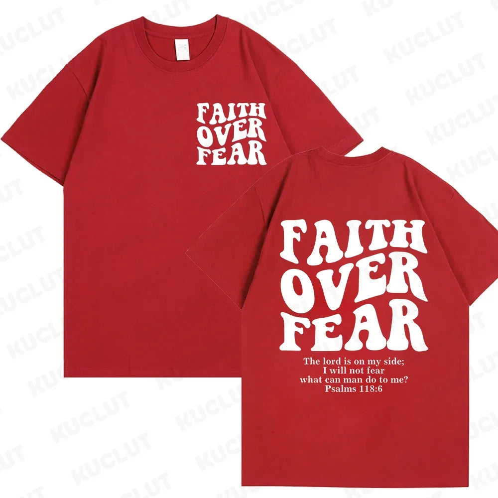 'Faith Over Fear' Graphic Tees (Christian Apparel)
