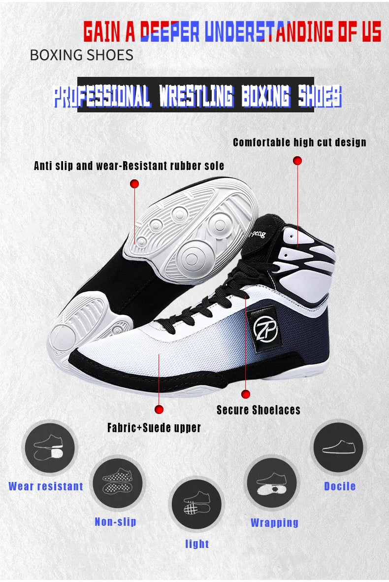 Vibrant Professional Boxing/Wrestling Shoes