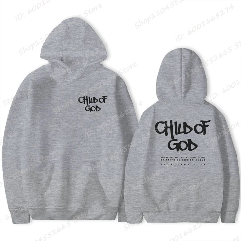 'Child Of God' Print Pullover Hoodie (Christian Apparel)