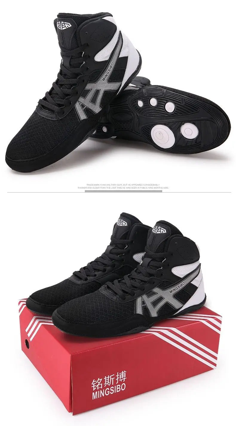 Breathable Professional Boxing/Wrestling Shoes #3