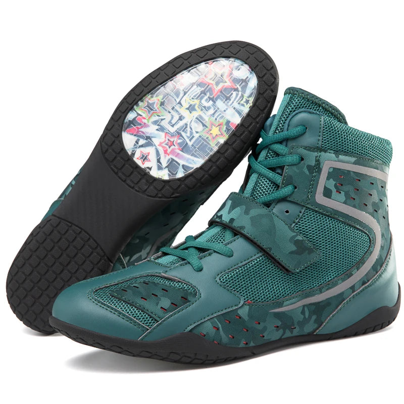 "Camo Print" Professional Boxing/Wrestling Shoes