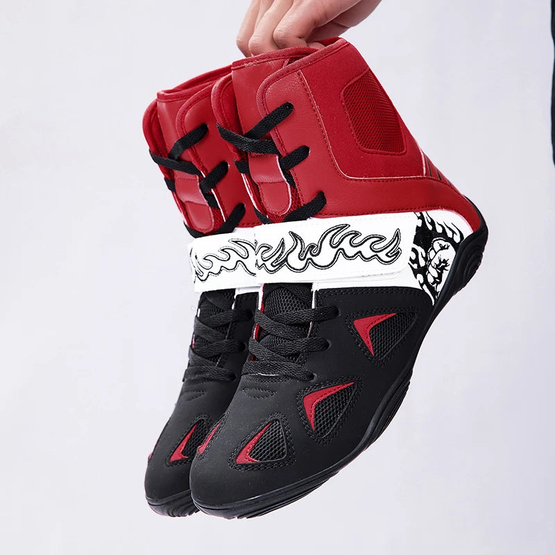 "Fiery Fists" Professional Boxing/Wrestling Shoes