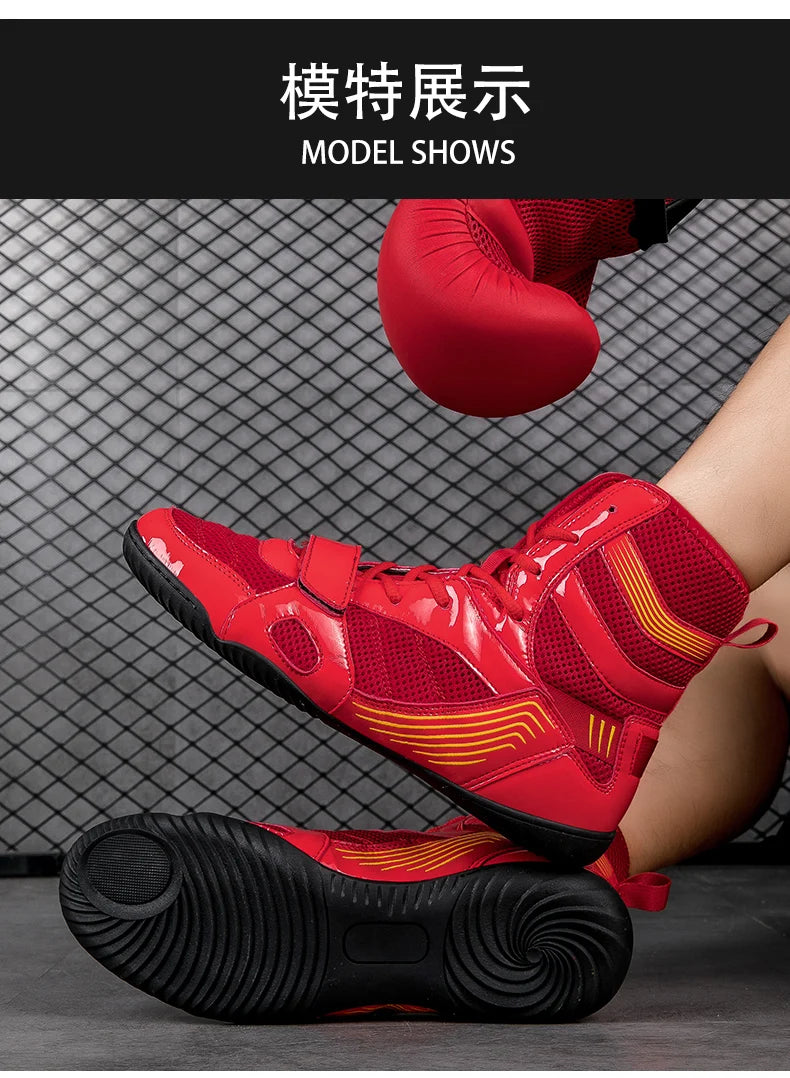 Breathable Professional Boxing/Wrestling Shoes #5