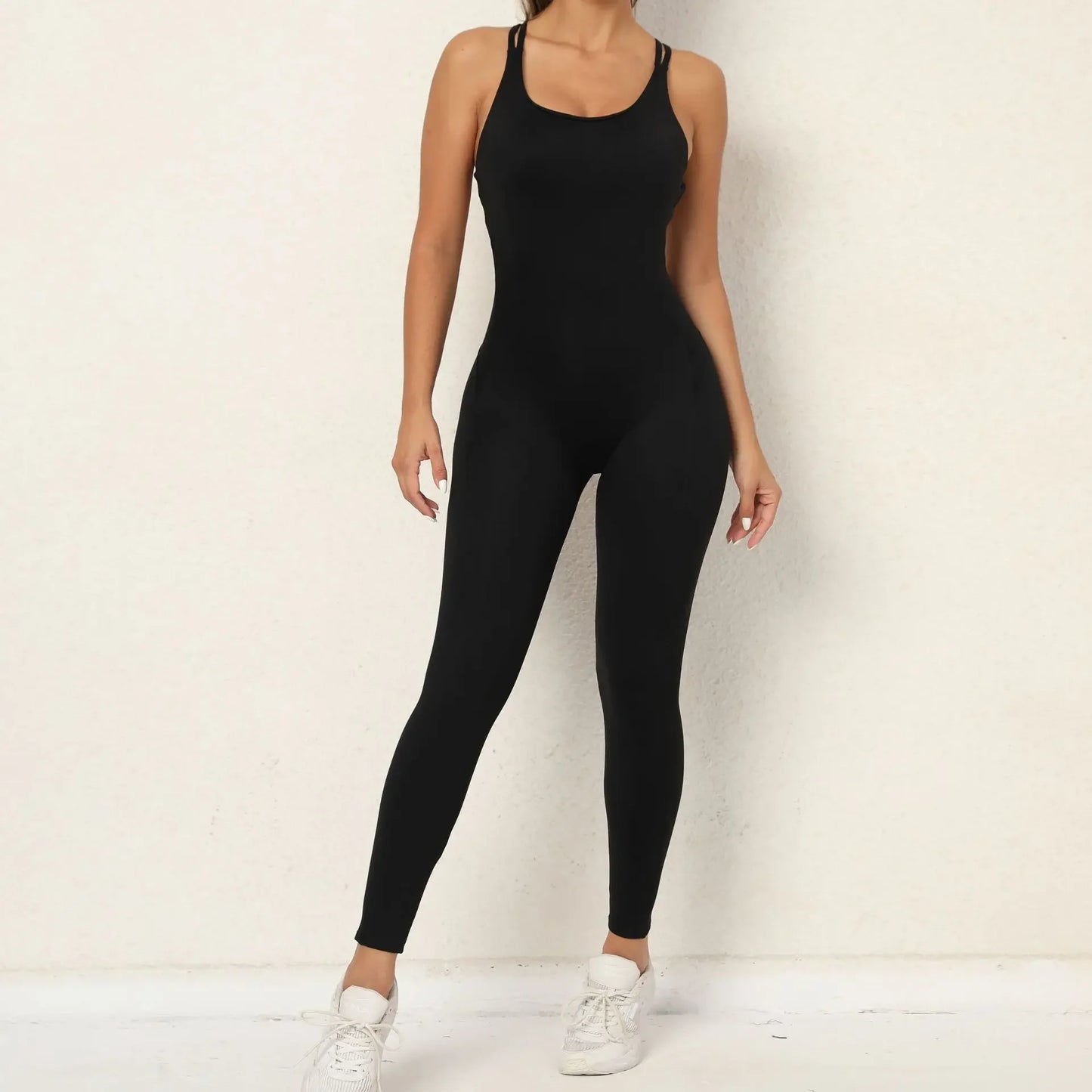Seamless Hip-Lifting Fitness Jumpsuit