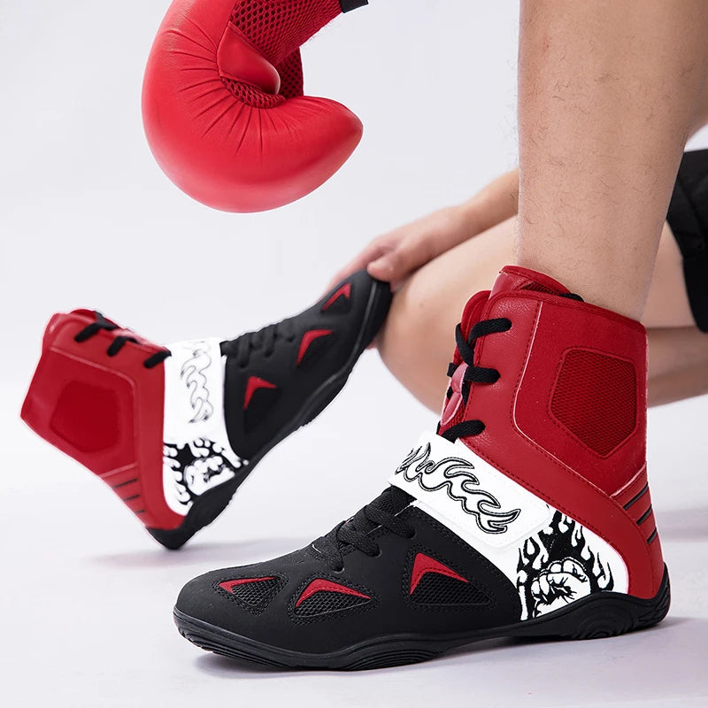 "Fiery Fists" Professional Boxing/Wrestling Shoes
