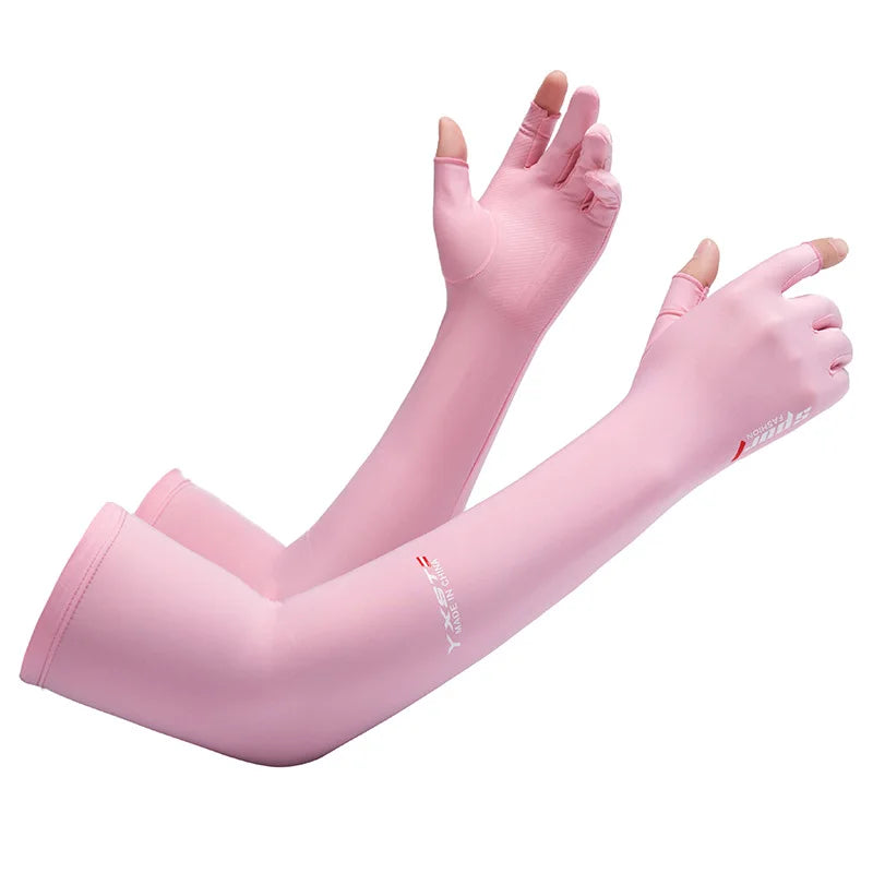 Ice Silk 2-Finger Compression Arm Sleeves