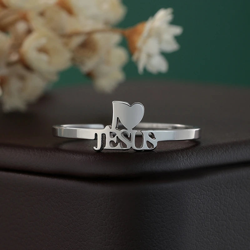 Classic "I Heart Jesus" Ring