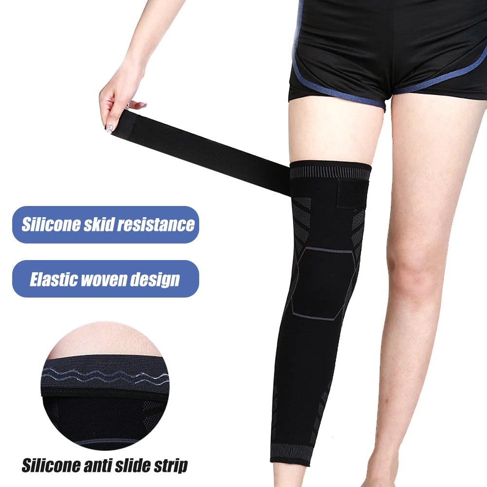 Long Leg Knee Brace Compression Sleeves